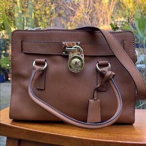 Michael Kors Tan Leather Satchel